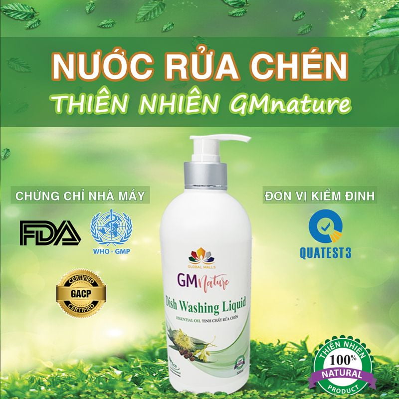 Tinh chất rửa chén GMnature (Tinh dầu tràm)