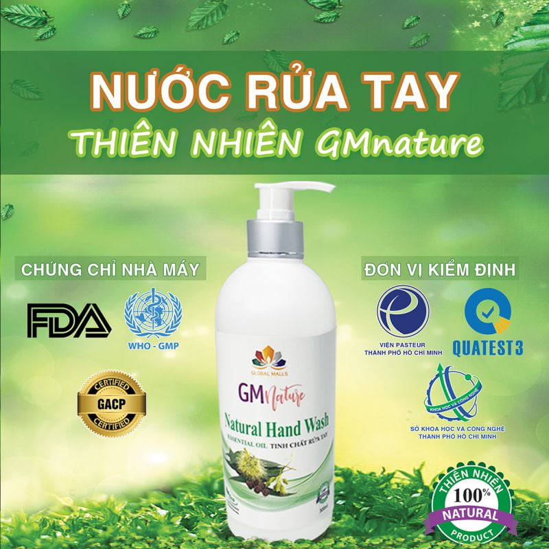 Tinh chất rửa tay GMnature (Tinh dầu tràm)