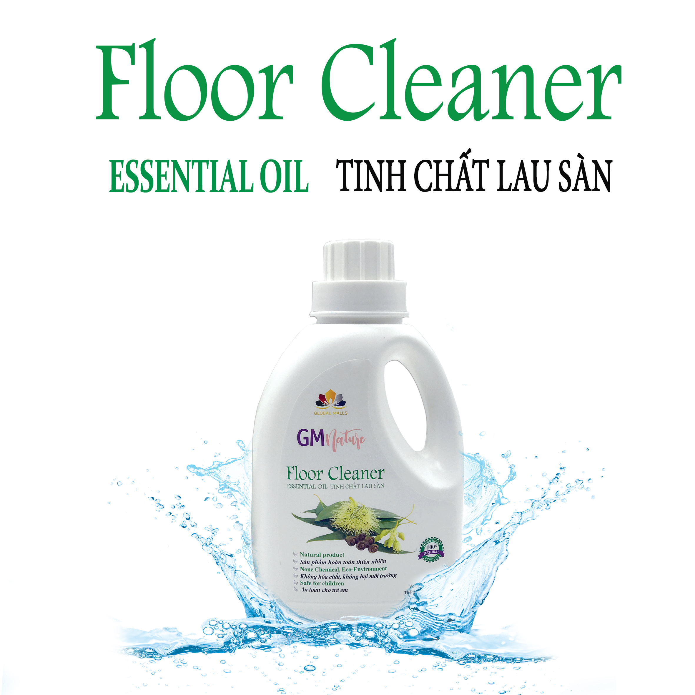 tinh chất lau sàn gmnature 100% thiên nhiên 